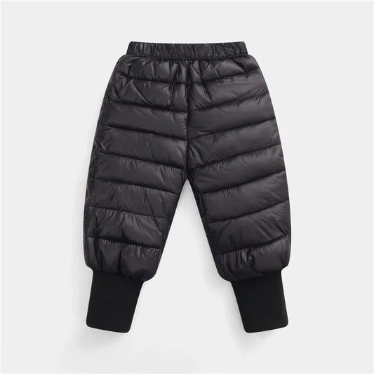 Down Pants Boys Girls Thick Warm Trousers
