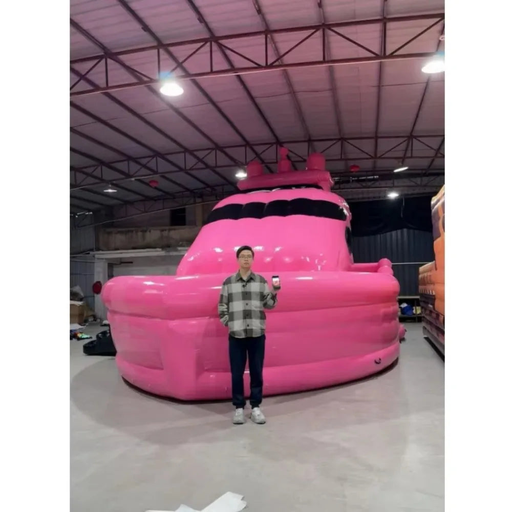 Large Custom Inflatable Pink Boat High Quality