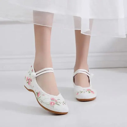 Women Casual Zapatos Vintage Cloth Single Shoes