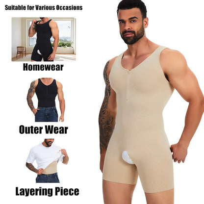 Men's Compression Bodysuit Tummy Control