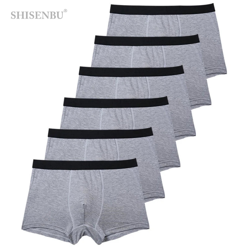 6pc Sexy  Boxer Men Breathable Underwear