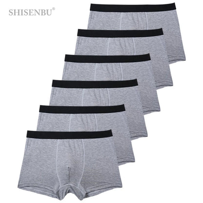 6pc Sexy  Boxer Men Breathable Underwear