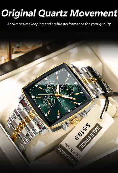 POEDAGAR Top Luxury Male Wristwatch Waterproof
