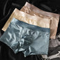 3Pcs Mens Luxury Ice Silk Satin Underwear Breathable Boxer