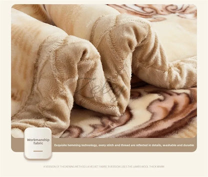 European Style Warm Raschel Blanket Weighted Comforter