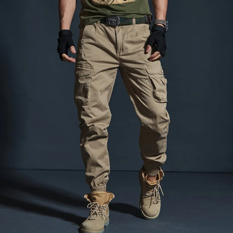 Work Khaki Tactical Pants Men Military Jogger