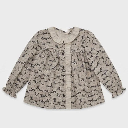 Long Sleeve Girls Top Pant Suit