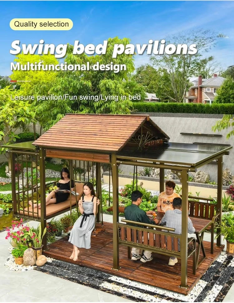 Multifunctional Outdoor Gazebo, Garden Structure,