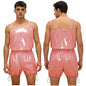 Mens Tear Away Backless, Nightclub Party Jumpsuit