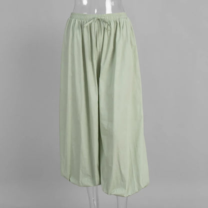 Women Casual High Waist Long Pants