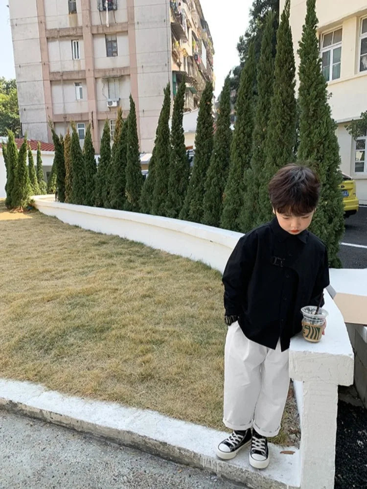 Boys Long Sleeve Trendy Streetwear Viral Fashion