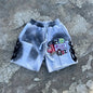 Mens American Style Baseball Gray Casual Shorts
