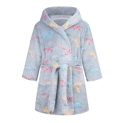 Boys/Girls Winter Colorful Bathrobe Sleepwear Loungewear
