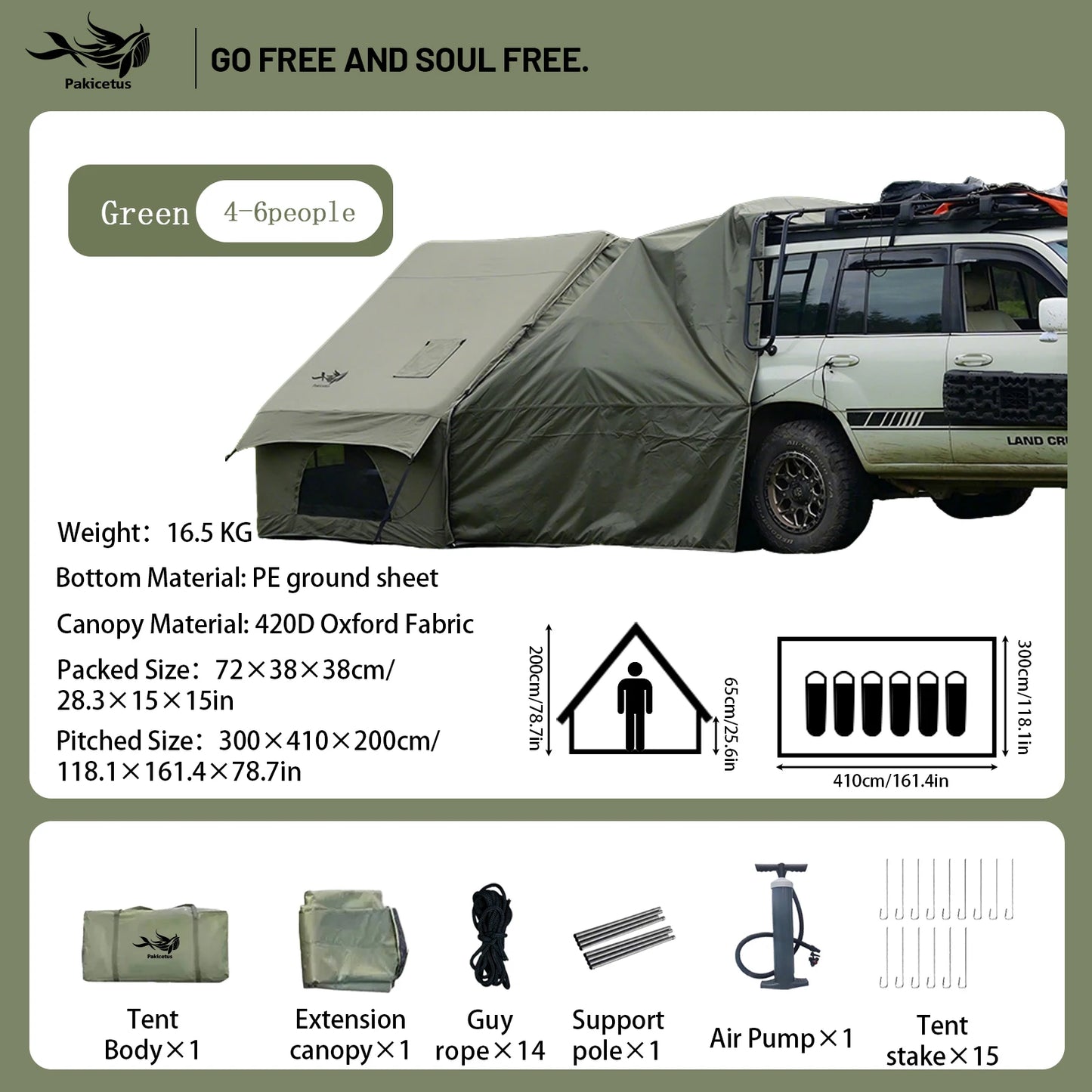 Quick Setup Inflatable Camping Tent, Waterproof