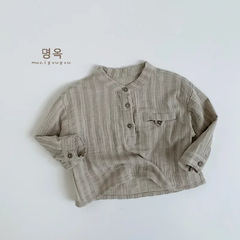 Boys/Girls Simple Vertical Shirt Casual