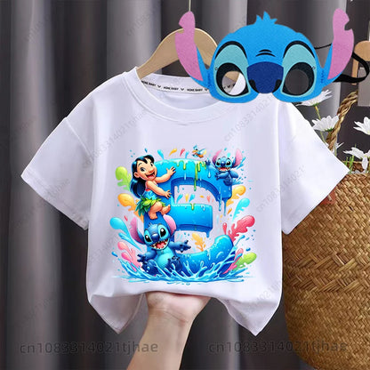 Boys/Girls Disney Lilo Stitch Letters Party T-Shirt