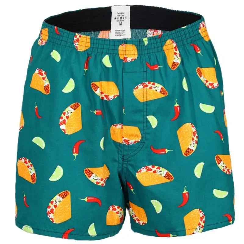 1PC 100% Cotton Men's Loose Boxer Briefs Underwear