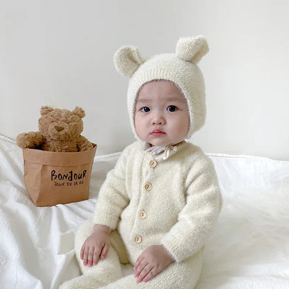 Baby Boy's/Girl's Jumpsuit Mink Velvet Cute Bear