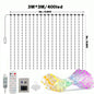LED Smart Curtain Fairy Lights Music Strip