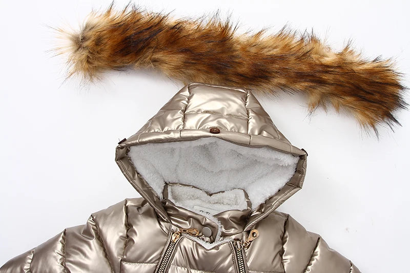 Boy/Girl Newborn Romper Thicken Waterproof Snowsuit Hoodied