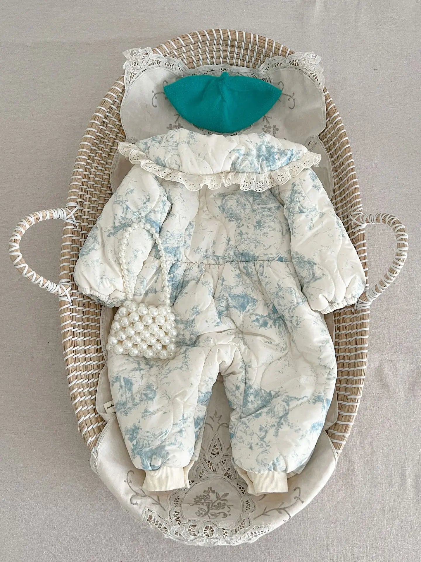 Infant Baby Girls Long Sleeve Cotton Jumpsuit