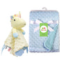 Personalized Baby Security Blanket Comforter Tags Rattles