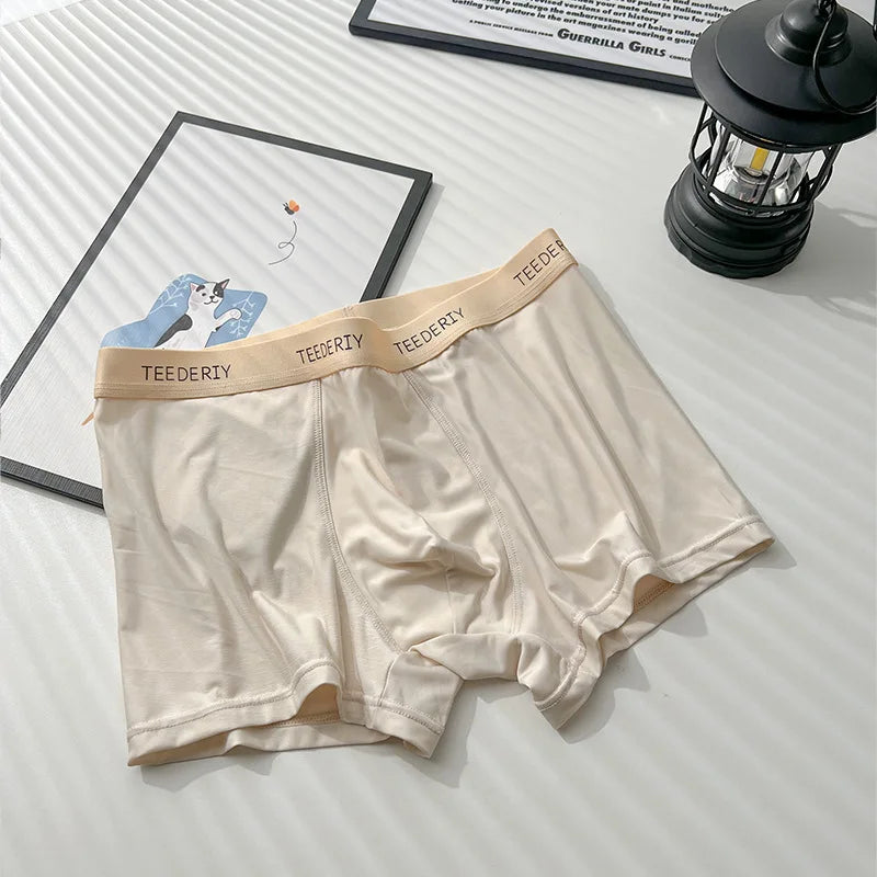 3pcs Comfortable Silk Mens Underwear Shorts XXL 3XL 4XL