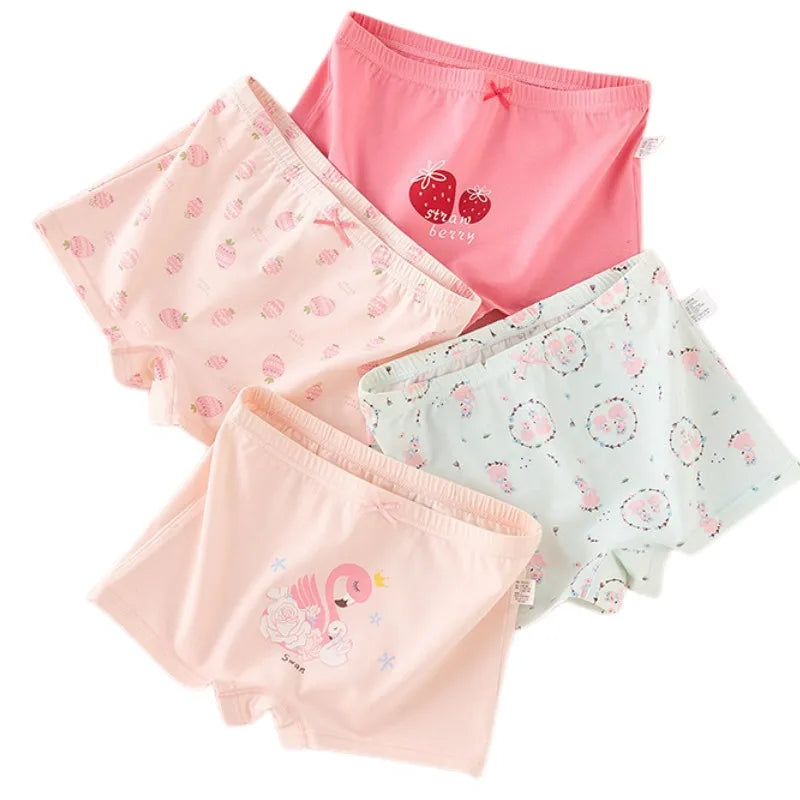 Girl Cotton Briefs Boxers Breathable Comfortable