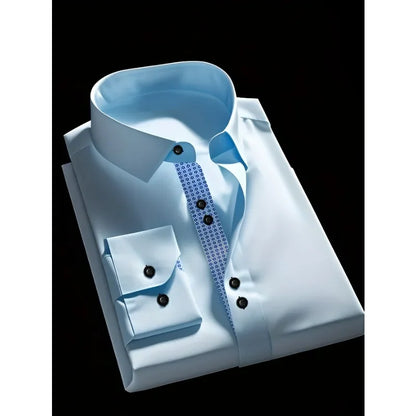 Men's Fashion Long Sleeve Dress Casual Shirts