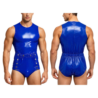 Mens Tear Away Backless, Nightclub Party Jumpsuit