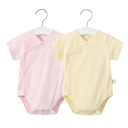 2Pcs Newborn Baby Girls Romper Pure Cotton Bodysuit