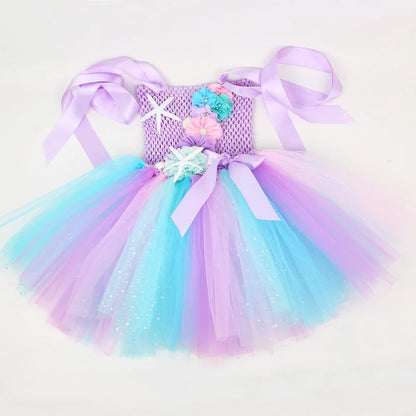 Princess Mermaid Tutu Dresses Costume for Kids