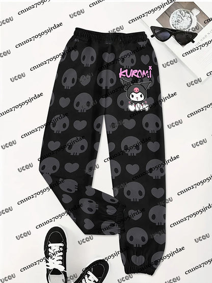 Casual Jogger Pants Kuromi Cartoon Cute Pants
