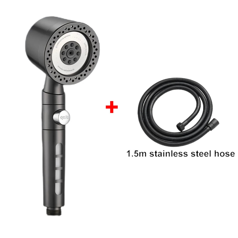 5 Modes Spray Water Shower Head Handheld Spa