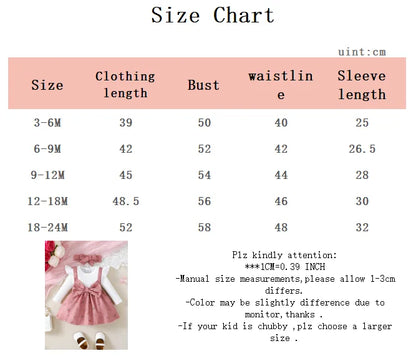 2pc Baby Girl Broken Flowers Big Bow Princess Dress