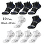 10 Pairs Men Ankle Athletic Socks