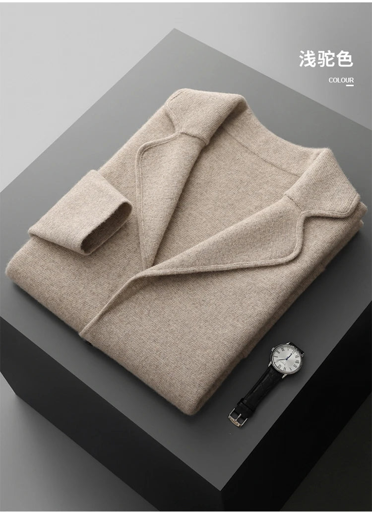 Men's Cashmere Knitted Cardigan Casual Jacket Top