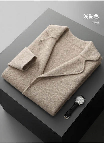 Men's Cashmere Knitted Cardigan Casual Jacket Top