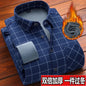 American Vintage Thickened Warm Plaid Shirt Mens