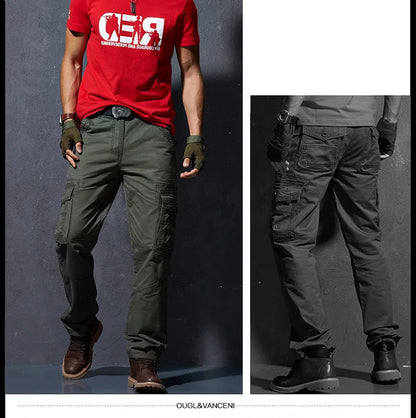 Work Khaki Tactical Pants Men Military Jogger
