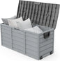 75 Gallon Outdoor Storage Box, Lockable Plastic