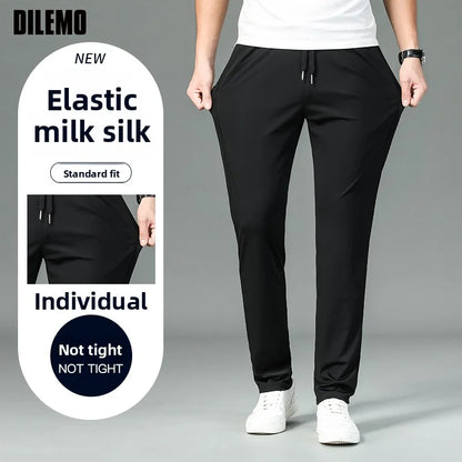 Silk Stretch Casual Fashion Long Pants Pencil