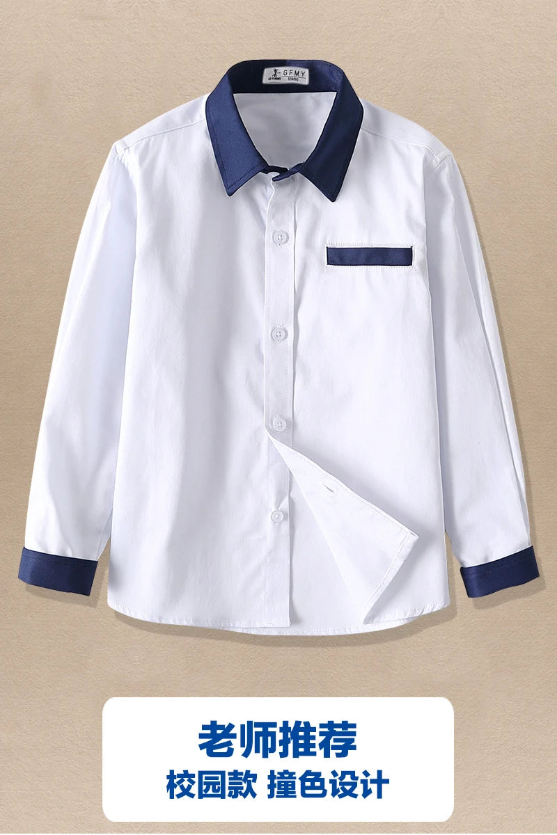 Boy Long Sleeve Plaid Shirts