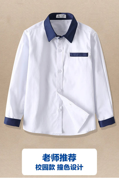 Boy Long Sleeve Plaid Shirts