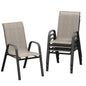 4 Stackable Outdoor Patio Chairs, All-Weather