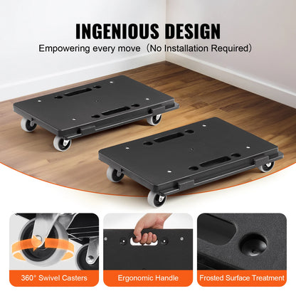 2 Pack Furniture Mover Pallet Trolley Industrial Machinery