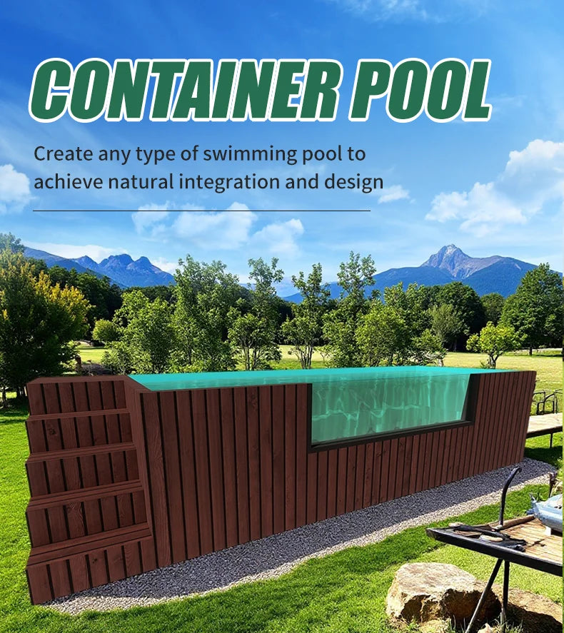 Prefab Modular Container Swimming Pool Above Ground