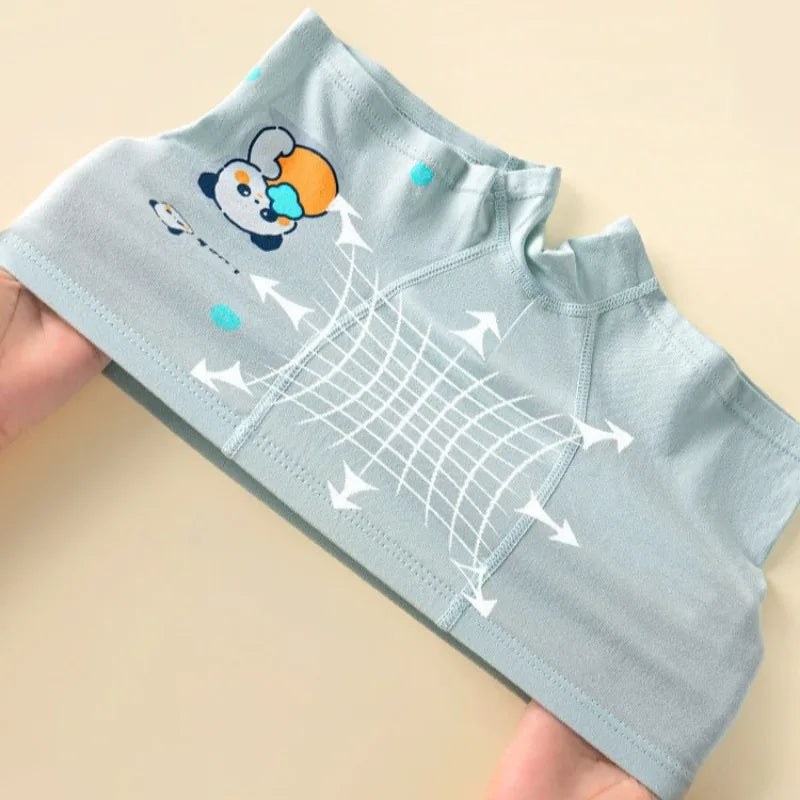 4PCS Boys Cotton Antibacterial Cute Cartoon Breathable Underwear