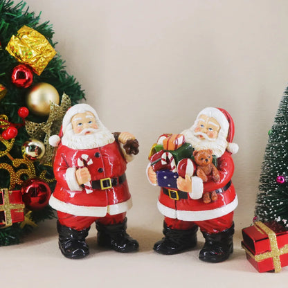 Resin Santa Claus Sculpture Holiday Accessories Decoration