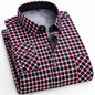 Flannel Plaid Casual Menswear Long Sleeve Fleece